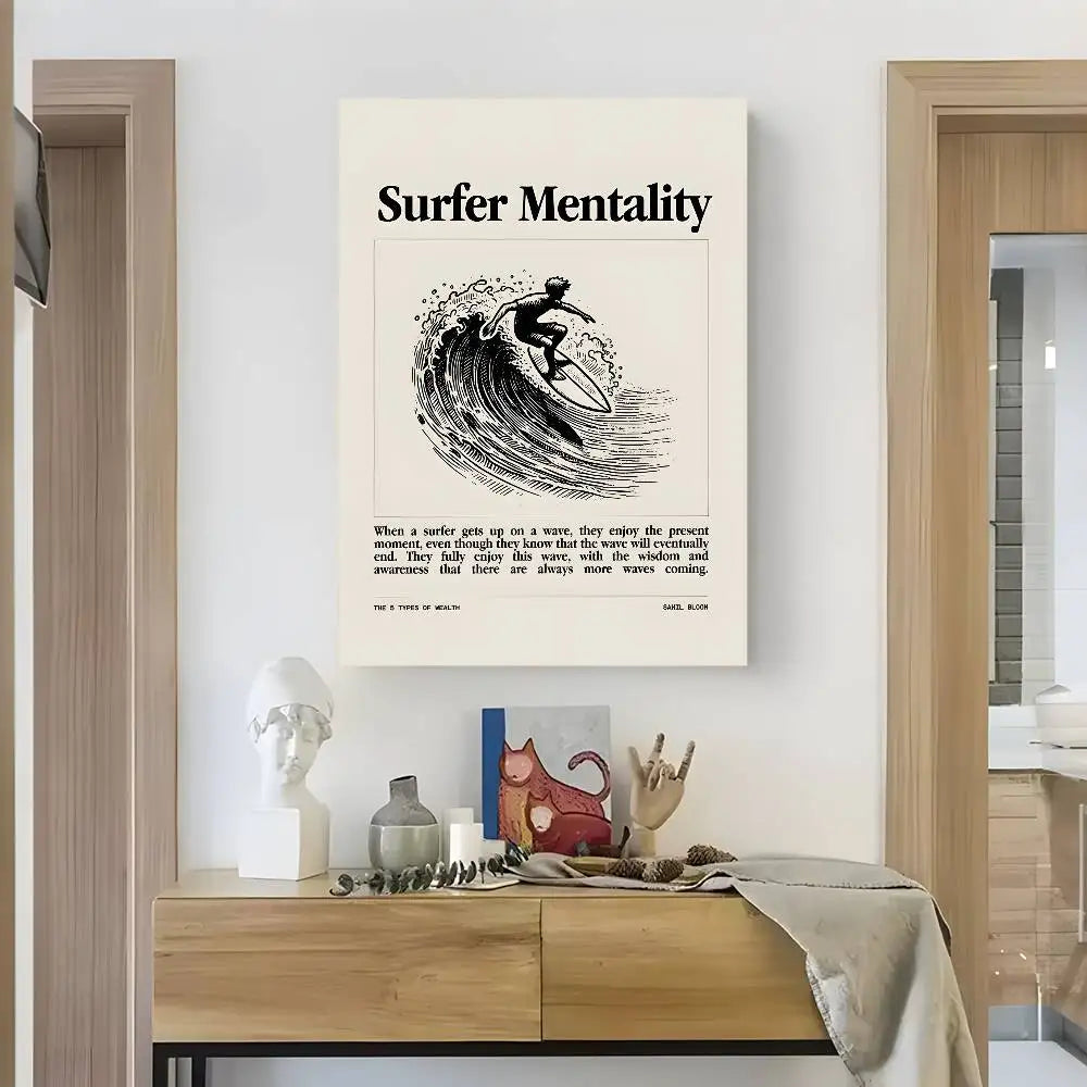 Home decor Life attitude quotes Poster HD art sticky wall waterproof home living room bedroom bar aesthetic decoration