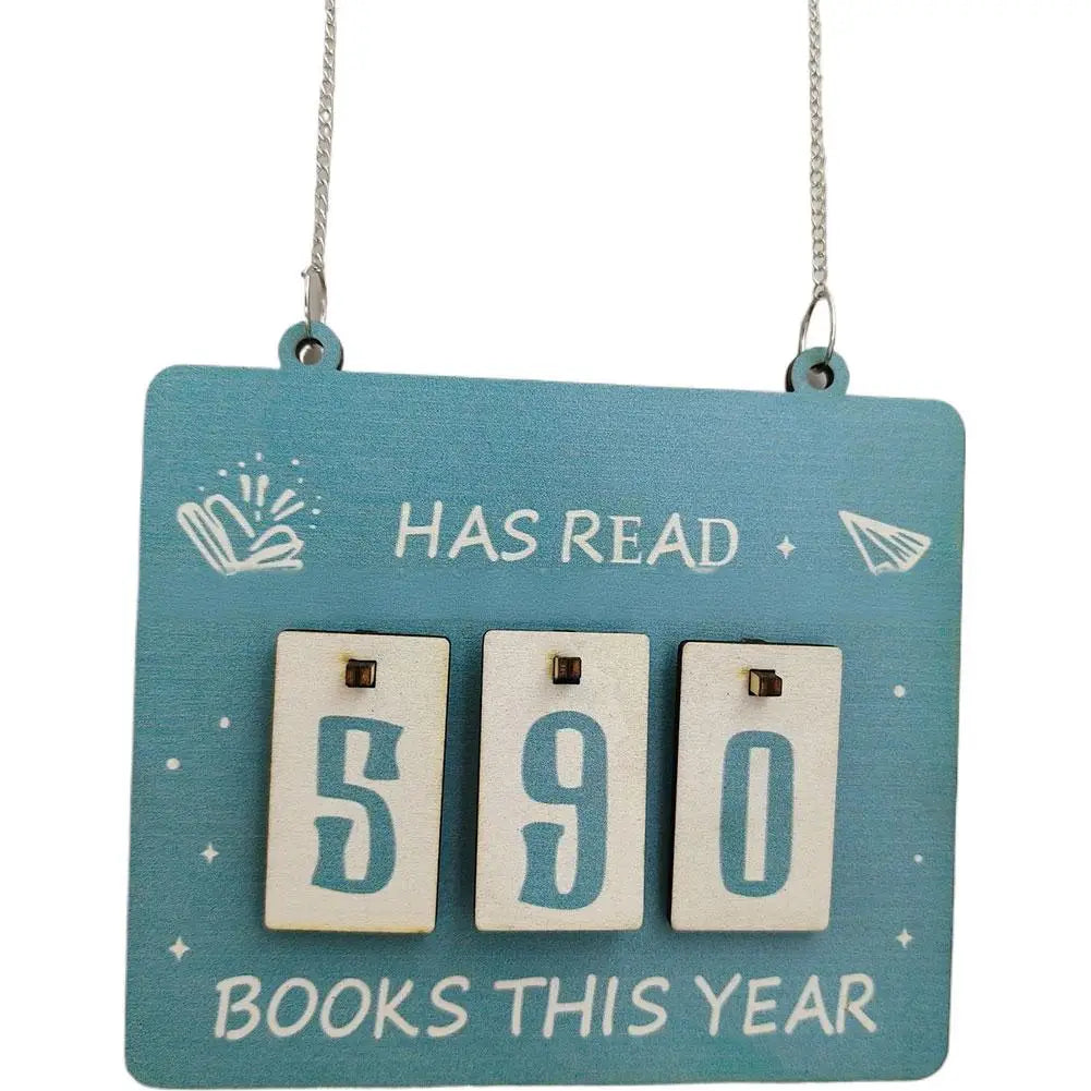 Hanging Bookshelf Counter bookish decor Reading record board Hanging bookshelf decoration Home Festival Decoration Gifts 