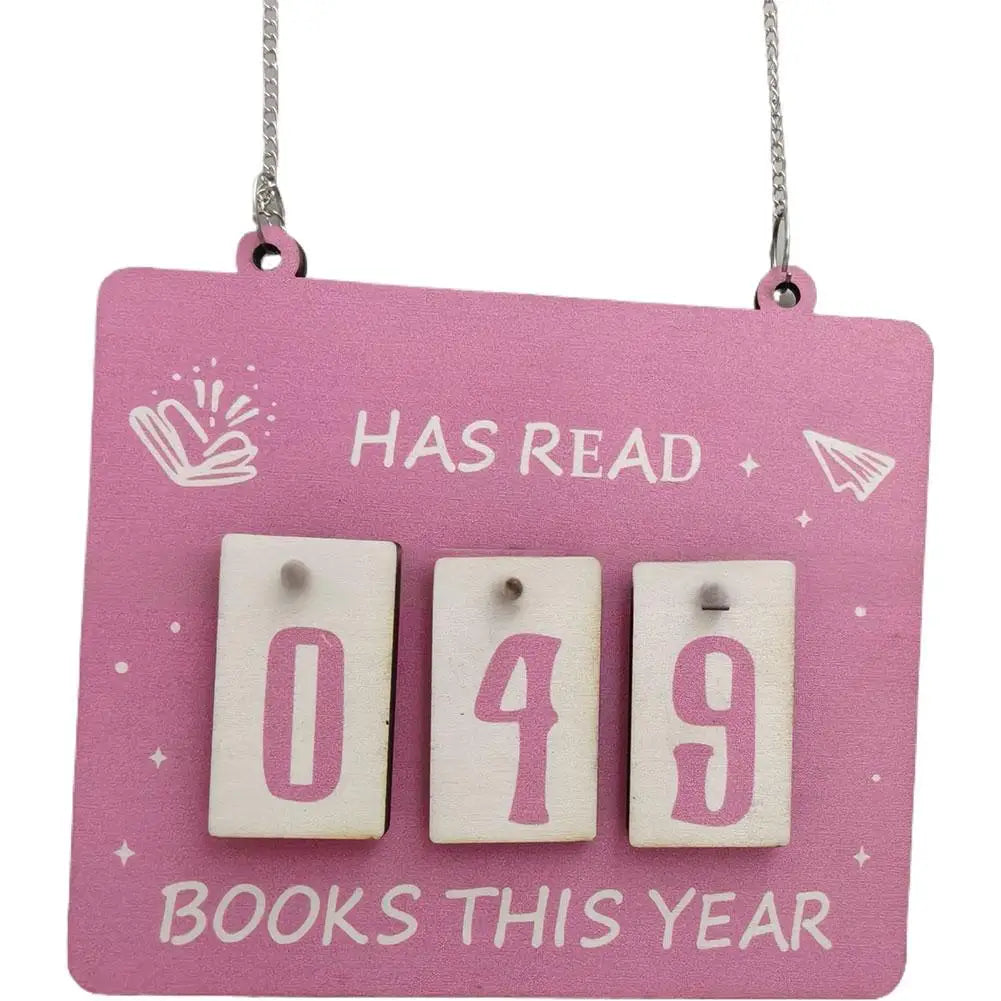 Hanging Bookshelf Counter bookish decor Reading record board Hanging bookshelf decoration Home Festival Decoration Gifts 
