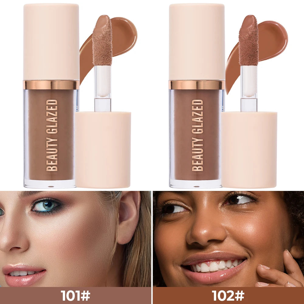 2025 Beauty Glazed 2 Color Liquid Contouring To Enhance The Facial Contour,Waterproof ,Matte,V-face Shaping Contour Face Makeup