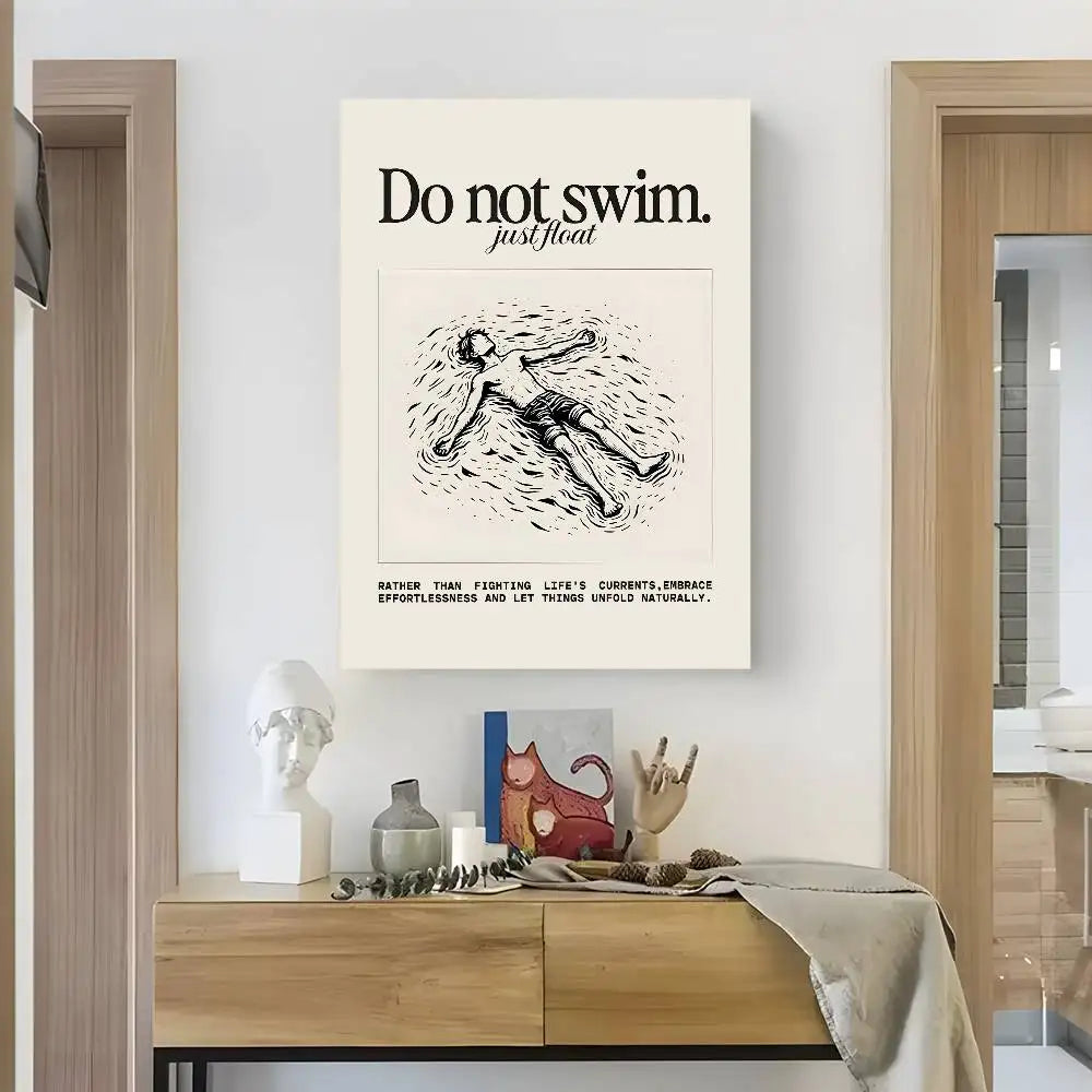 Home decor Life attitude quotes Poster HD art sticky wall waterproof home living room bedroom bar aesthetic decoration