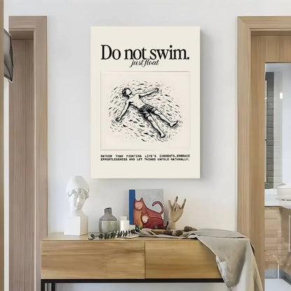 Home decor Life attitude quotes Poster HD art sticky wall waterproof home living room bedroom bar aesthetic decoration