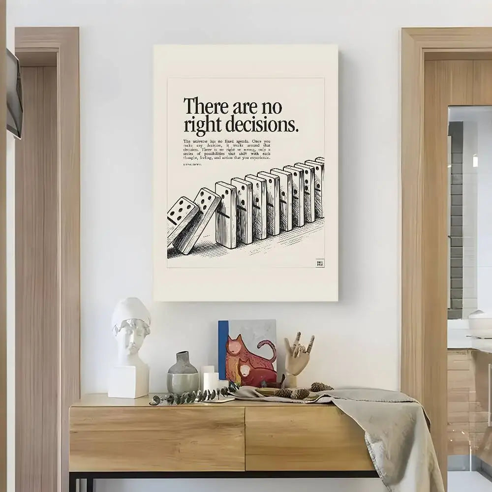 Home decor Life attitude quotes Poster HD art sticky wall waterproof home living room bedroom bar aesthetic decoration