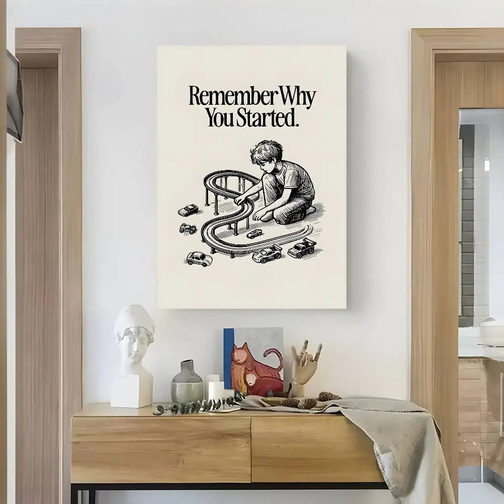 Home decor Life attitude quotes Poster HD art sticky wall waterproof home living room bedroom bar aesthetic decoration