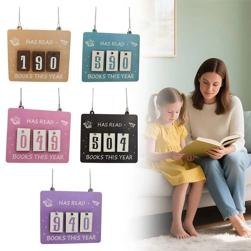 Hanging Bookshelf Decoration Home Hanging Bookshelf Counter Bookish Decor Reading Record Board Festival Decoration Gifts