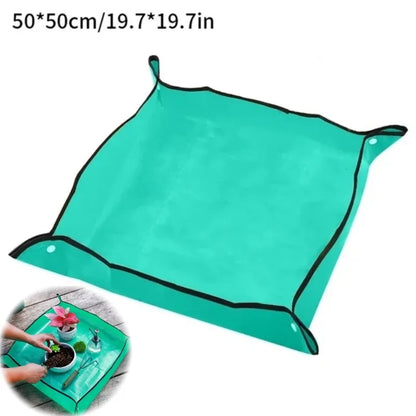Gardening Mat  Square Plant Pad Waterproof for Transplanting Flower Pots Potting Mat Foldable Garden Repotting Anti-dirty Tarp