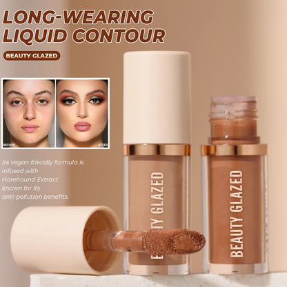 2025 Beauty Glazed 2 Color Liquid Contouring To Enhance The Facial Contour,Waterproof ,Matte,V-face Shaping Contour  Face Makeup