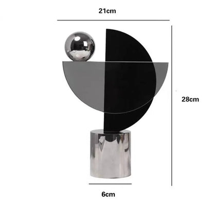 Simple Transparent Entrance Hall Ornaments Creative Geometric Shape Dining Table Decoration Crafts Luxury Bedroom Home Decor