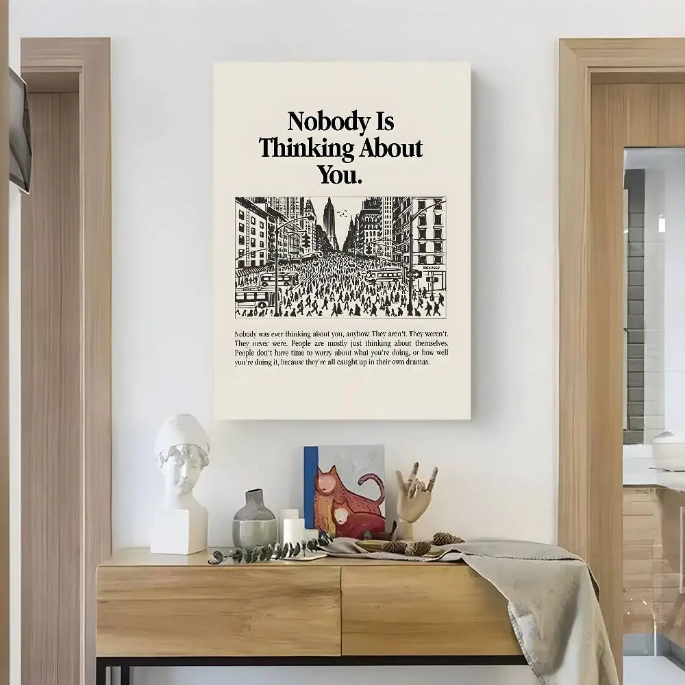 Home decor Life attitude quotes Poster HD art sticky wall waterproof home living room bedroom bar aesthetic decoration