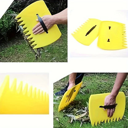 Handheld gardening rake, convenient for cleaning up debris in the yard and lawn, indoor and outdoor gardening supplies.