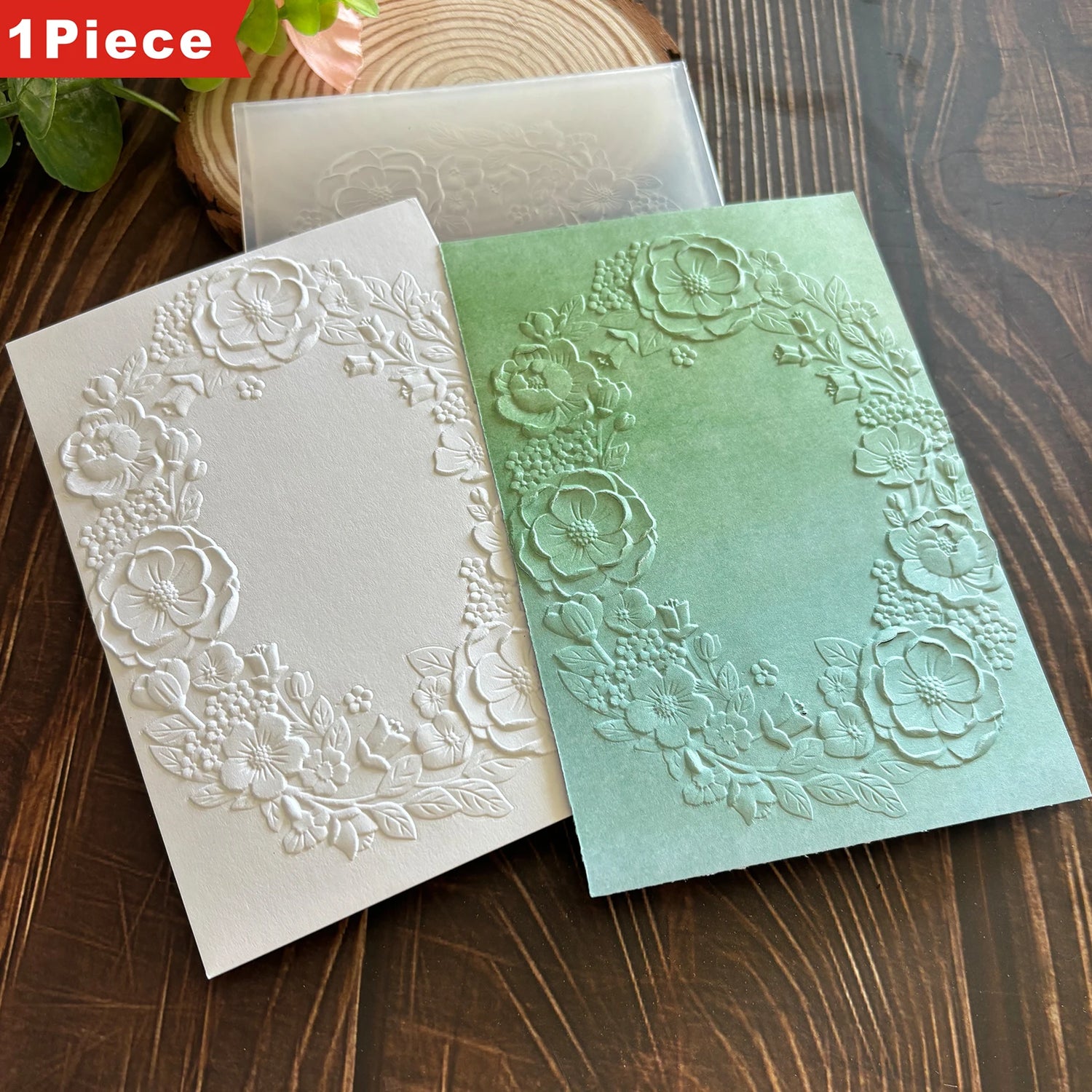 Natural Beauty: The Harmonious Dance of Flowers and Leaves "Design 3D Embossed Folder - Suitable for making cards and scrapbooks