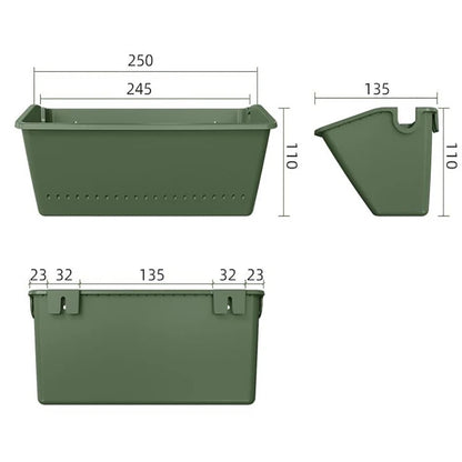 Garden Outdoor Plant Wall Flower Pot Container Wall Hanging Vertical Green