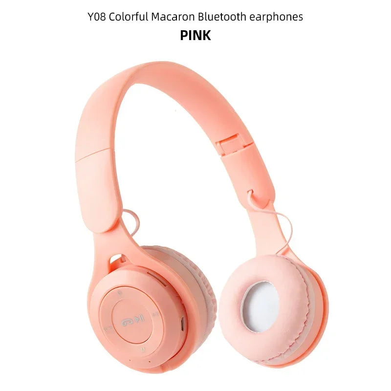 Headphones Kids Wireless Bluetooth Earphones Stereo Foldable Helmets Music Gaming Headsets Over-ear Headphones for Android ios