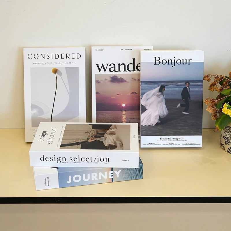 Fashion Fake Books Decoration Luxury Decorative Book Living Room Decor Simulation Book Home Decor Aesthetic Room Ornament