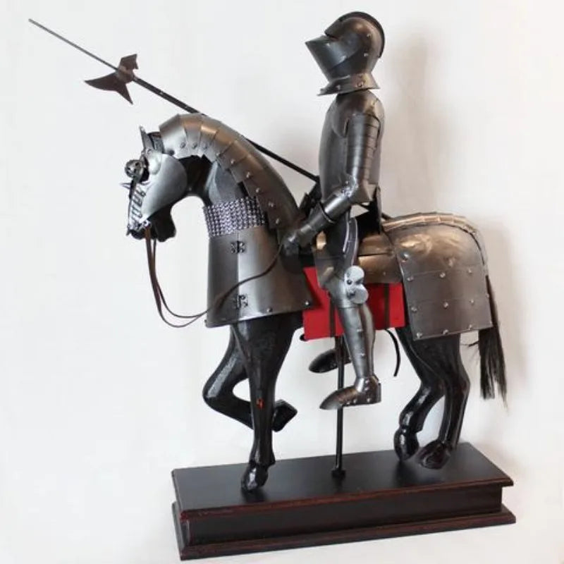 Dining Room Decor Vintage Home Decor Study Medieval European Miniatures Knight Armor Crafts Figurines Funny Gifts Accessories