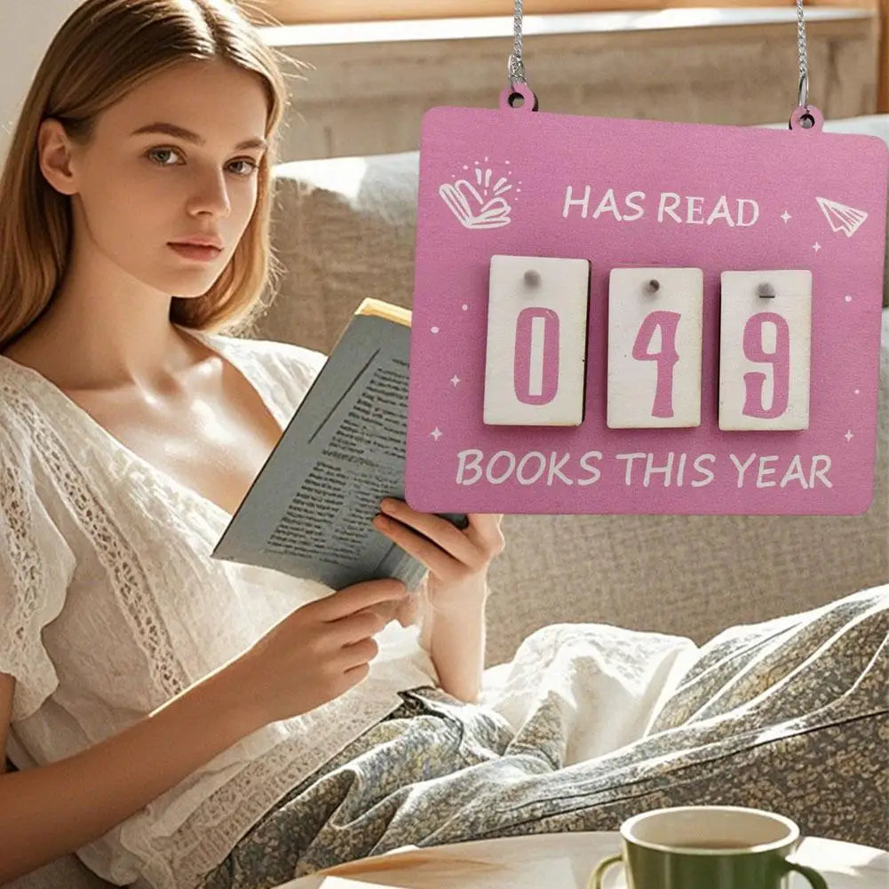 Hanging Bookshelf Counter bookish decor Reading record board Hanging bookshelf decoration Home Festival Decoration Gifts ﻿