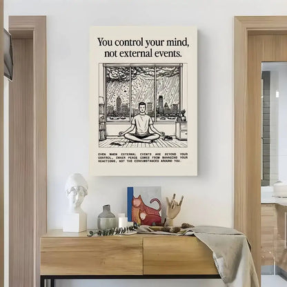 Home decor Life attitude quotes Poster HD art sticky wall waterproof home living room bedroom bar aesthetic decoration