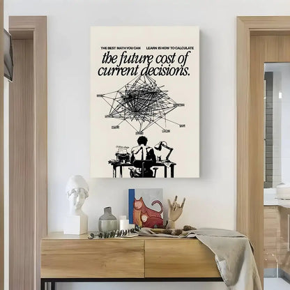 Home decor Life attitude quotes Poster HD art sticky wall waterproof home living room bedroom bar aesthetic decoration