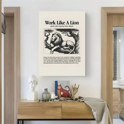 Home decor Life attitude quotes Poster HD art sticky wall waterproof home living room bedroom bar aesthetic decoration