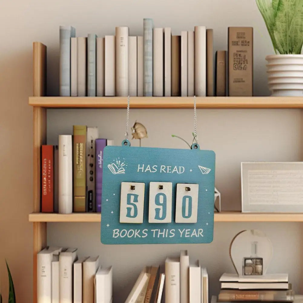 Hanging Bookshelf Counter bookish decor Reading record board Hanging bookshelf decoration Home Festival Decoration Gifts ﻿
